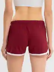 Бордовый шорты женские