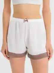 Белый шорты женские, кружевные