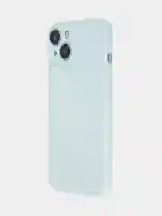 Ледяной чехол + стекло для iPhone 15 силиконовый ROSCO матовый тонкий с бортиком- защитой камер