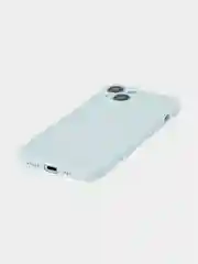 Ледяной чехол + стекло для iPhone 15 силиконовый ROSCO матовый тонкий с бортиком- защитой камер