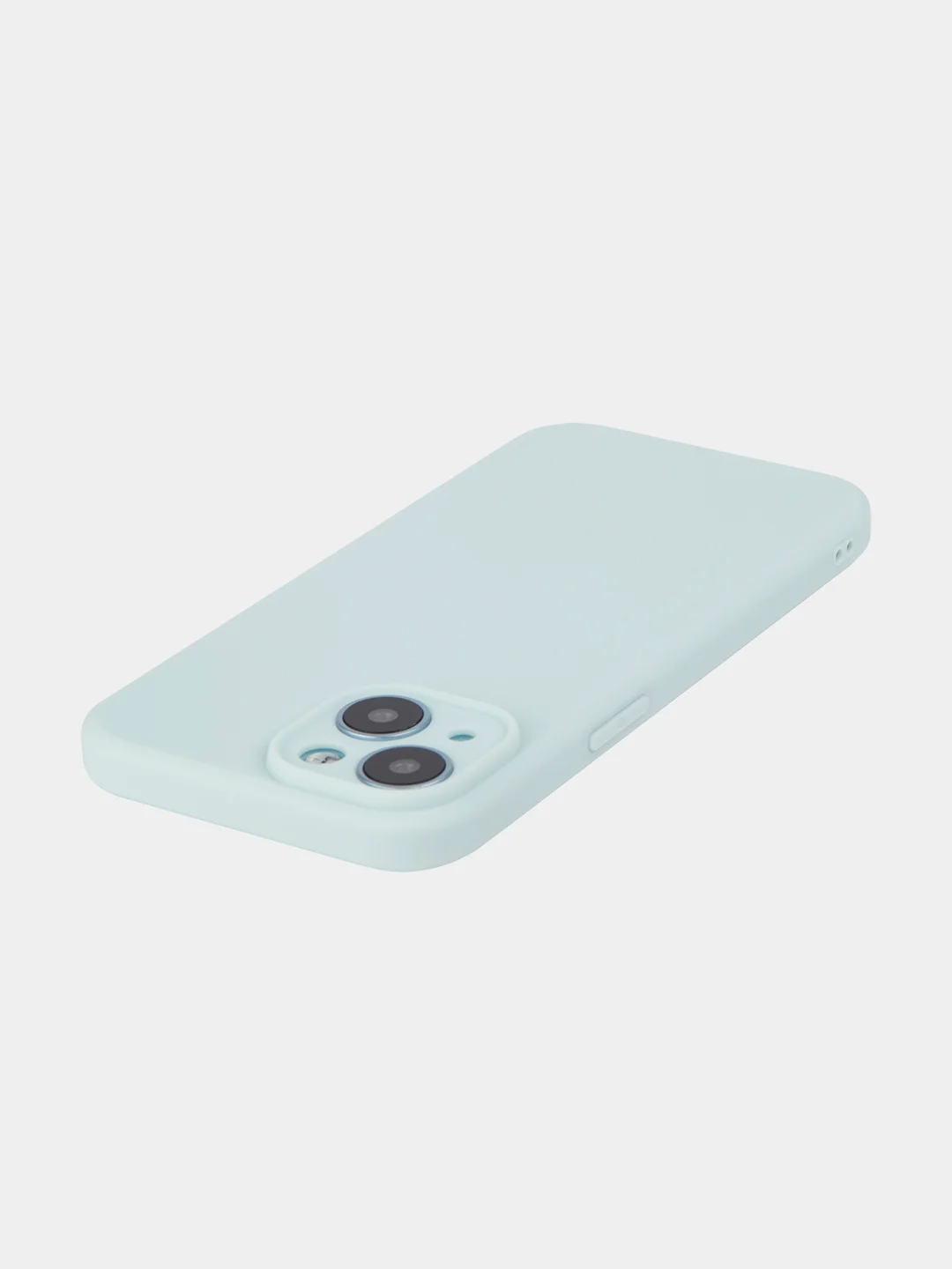 Ледяной чехол + стекло для iPhone 15 силиконовый ROSCO матовый тонкий с бортиком- защитой камер