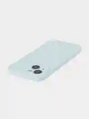 Ледяной чехол + стекло для iPhone 15 силиконовый ROSCO матовый тонкий с бортиком- защитой камер