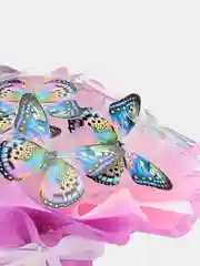 Конфетный букет из мягких игрушек и бабочек, светящийся, подарок