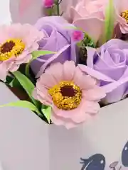 Серебряный букет из вспененного мыла , подарок на Новый год маме,сестре,коллеге ,подарочный набор