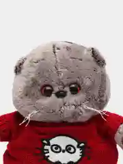 Алый мягкая игрушка "Кот в свитере"