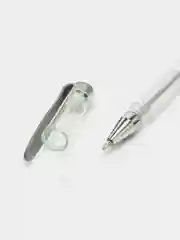Серебряный ручка гелевая белая, золото, серебро