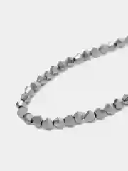Серебряный стеклянные бусины биконусы, граненные, 4 мм, 100 шт