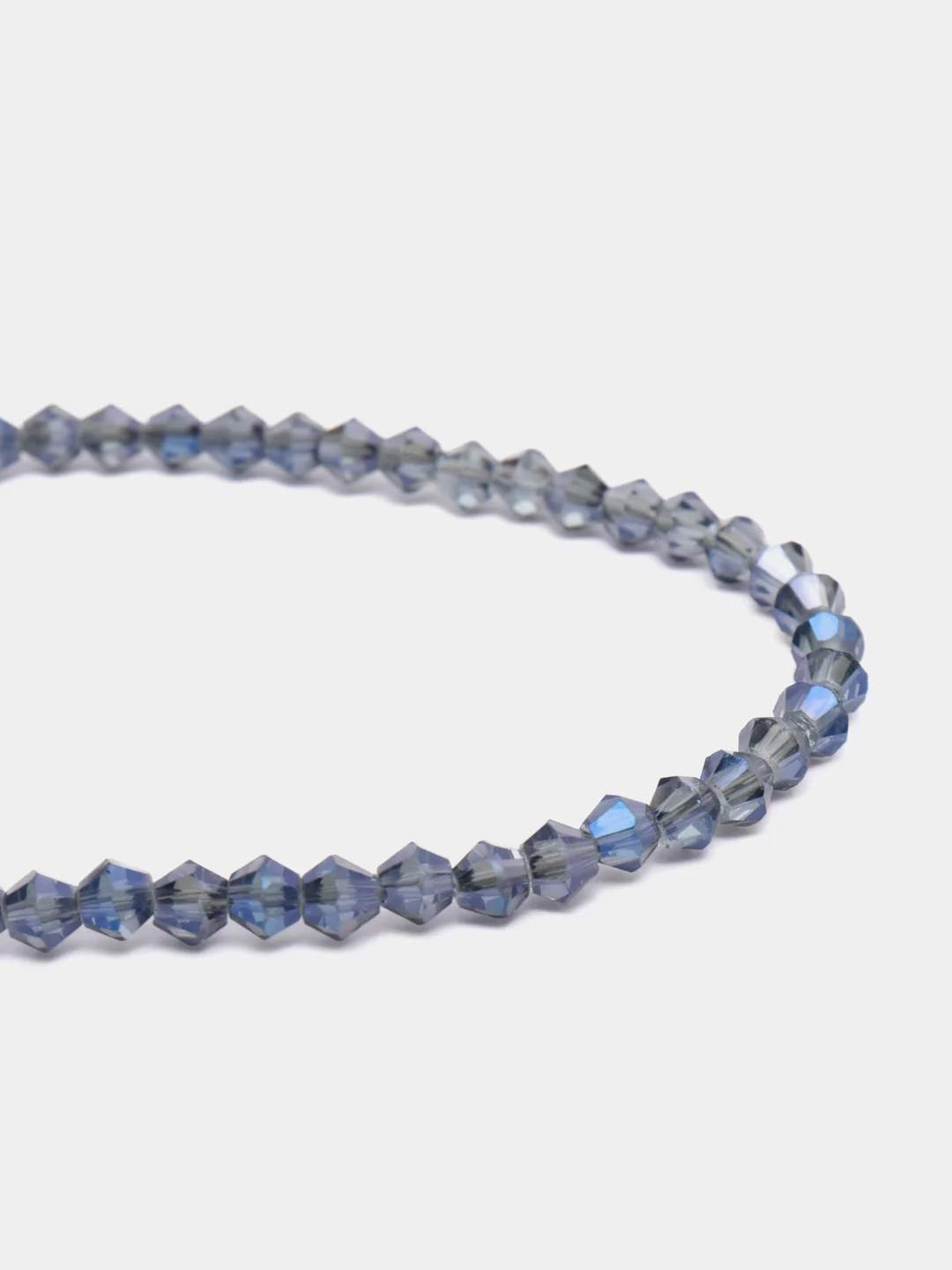 Серый стеклянные бусины биконусы, граненные, 4 мм, 100 шт