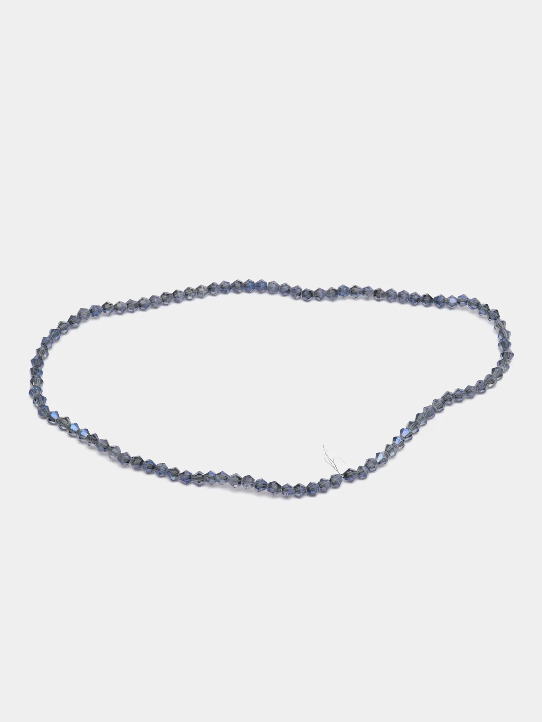 Серый стеклянные бусины биконусы, граненные, 4 мм, 100 шт