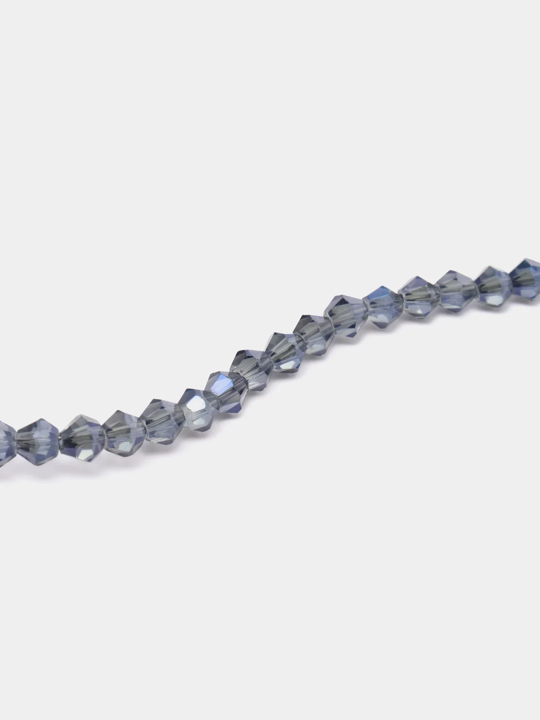Серый стеклянные бусины биконусы, граненные, 4 мм, 100 шт