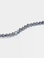 Серый стеклянные бусины биконусы, граненные, 4 мм, 100 шт