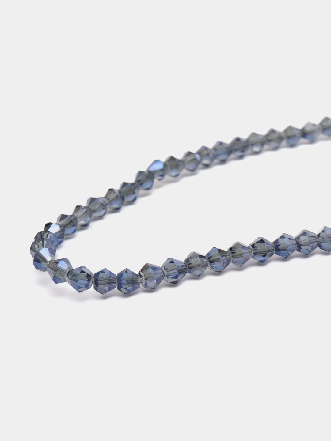 Серый стеклянные бусины биконусы, граненные, 4 мм, 100 шт