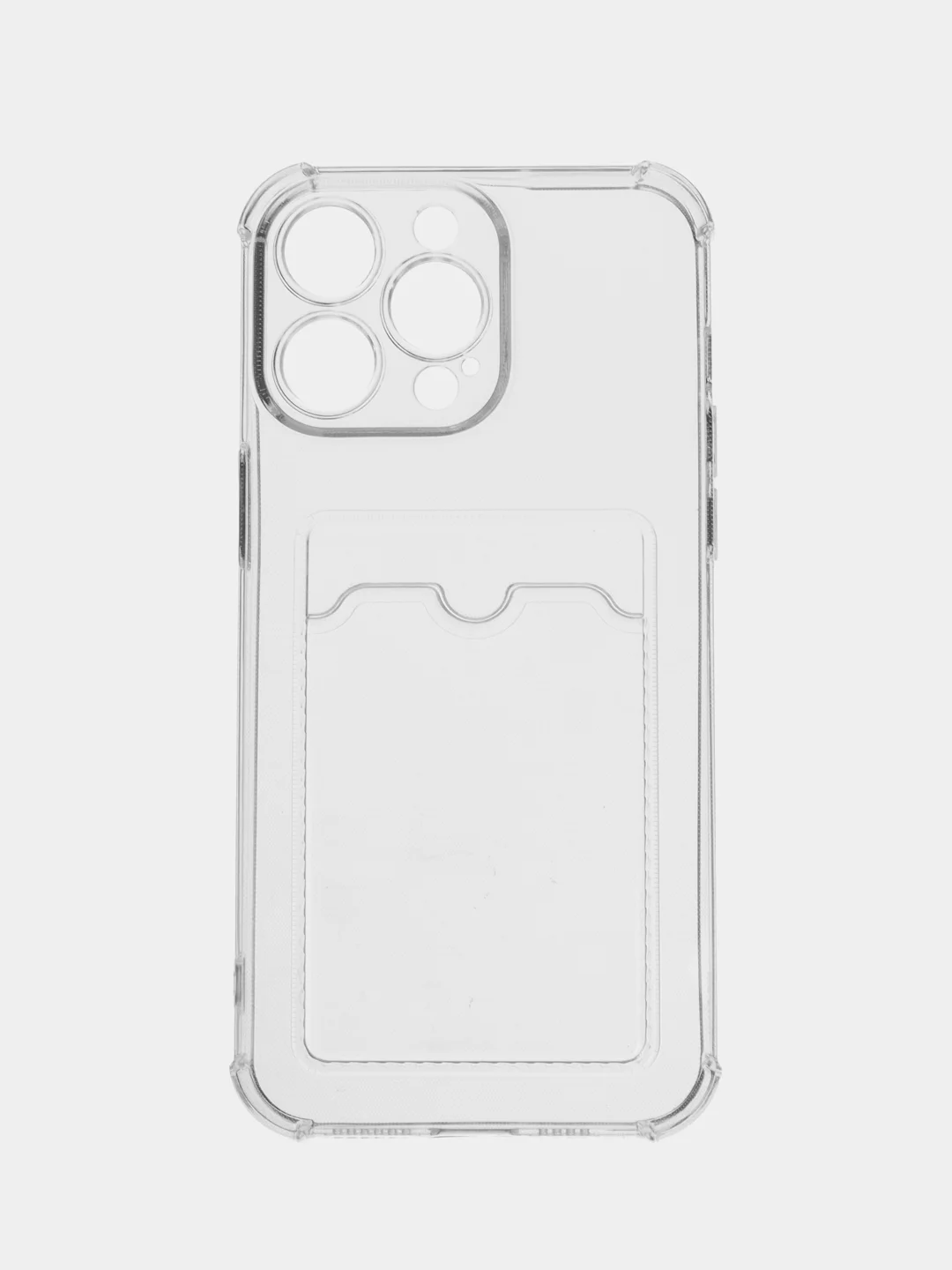 Прозрачный чехол iPhone 14 Pro ,14 Pro Max, 15 Pro, 15 Pro Max, с визитницей, прозрачный