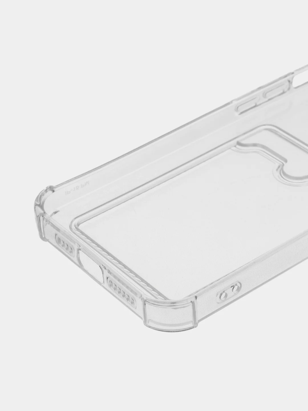 Прозрачный чехол iPhone 14 Pro ,14 Pro Max, 15 Pro, 15 Pro Max, с визитницей, прозрачный