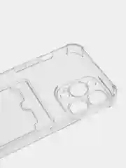 Прозрачный чехол iPhone 14 Pro ,14 Pro Max, 15 Pro, 15 Pro Max, с визитницей, прозрачный