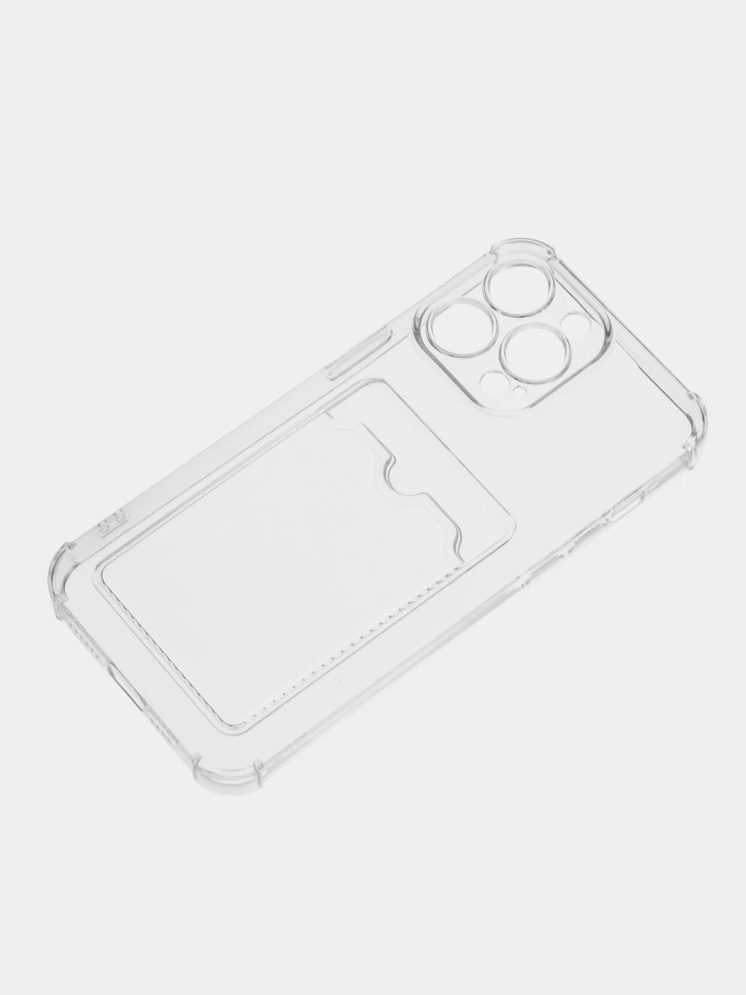 Прозрачный чехол iPhone 14 Pro ,14 Pro Max, 15 Pro, 15 Pro Max, с визитницей, прозрачный