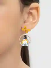 Багровый серьги женские/ серьги с персонажами из мультфильмов