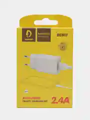 Зарядное устройство с кабелем Denmen DC01T Type-C, 2.4 A, 1 USB