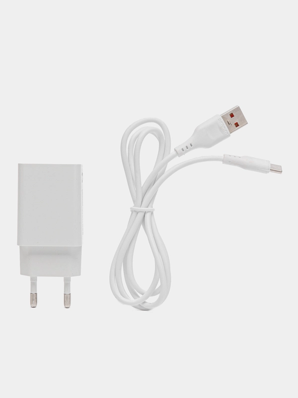 Зарядное устройство с кабелем Denmen DC01T Type-C, 2.4 A, 1 USB