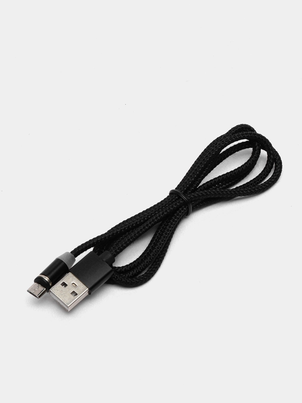 Магнитный USB Кабель Denmen D09V, micro USB, магнитный, нейлон, 2.4 A