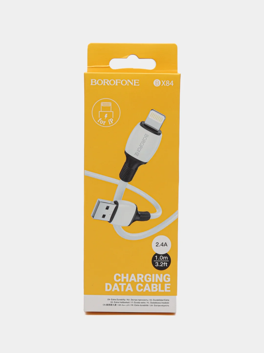 Кабель USB - Lightning Borofone BX84, белый, 1 м