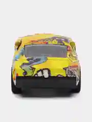Белый коллекционная машинка, металлическая, с граффити