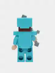 Голубой набор фигурок майнкрафт minecraft с аксессуарами, 6 героев / Набор фигурок Радужные друзья