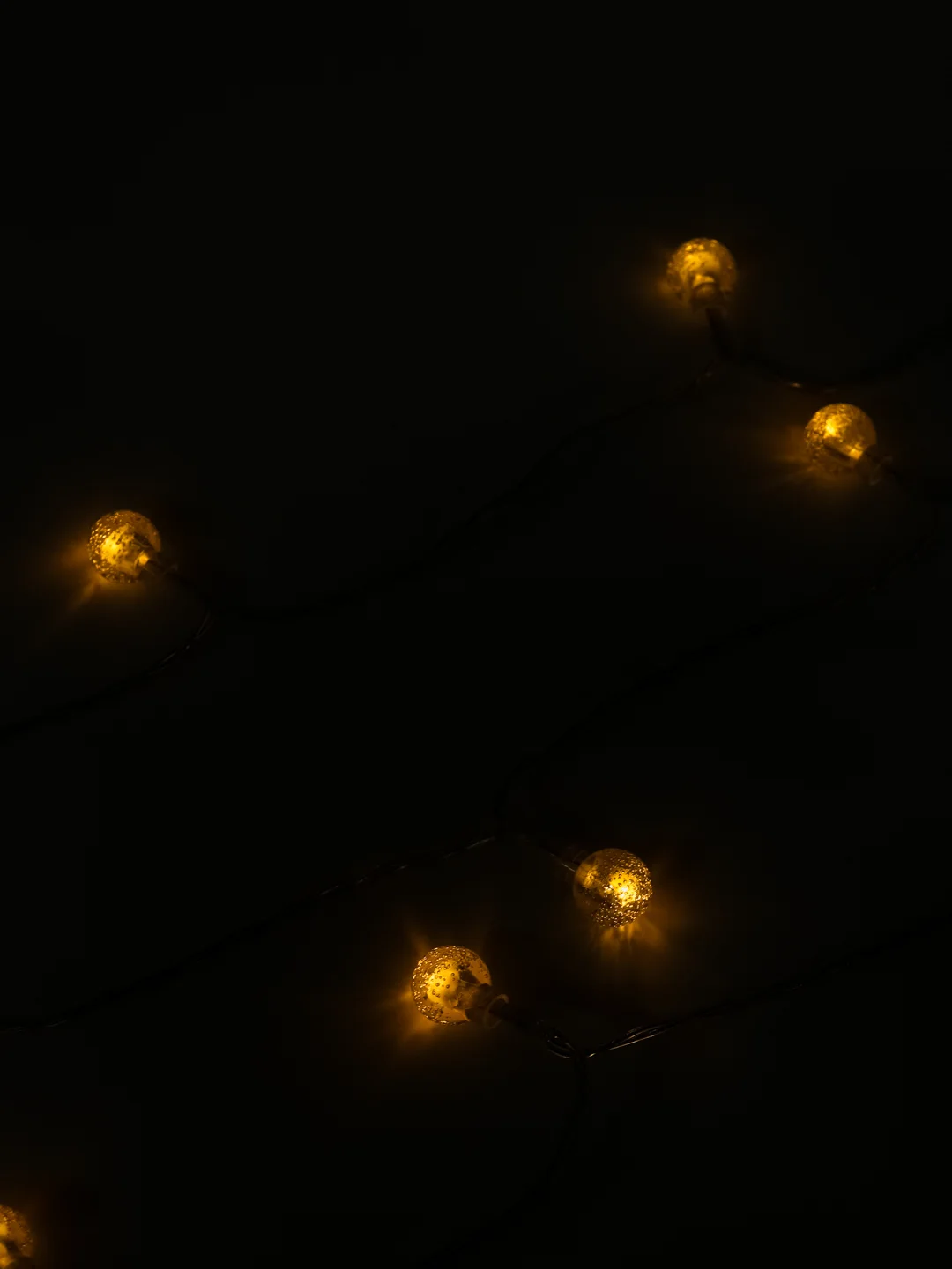 Гирлянда светодиодная нить "Шарики" 40 LED, 6 м, золотой, USB