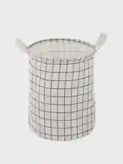 Белый корзина складная, с ручками