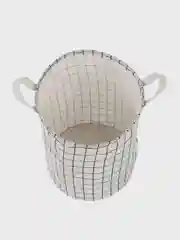 Белый корзина складная, с ручками