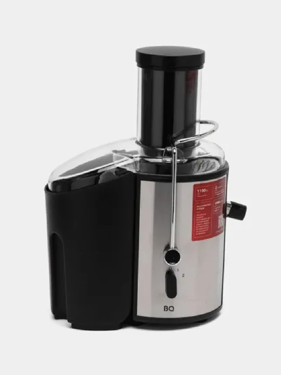 Черный соковыжималка центробежная, 1100 Вт, BQ J1006, двухскоростная, 1 л