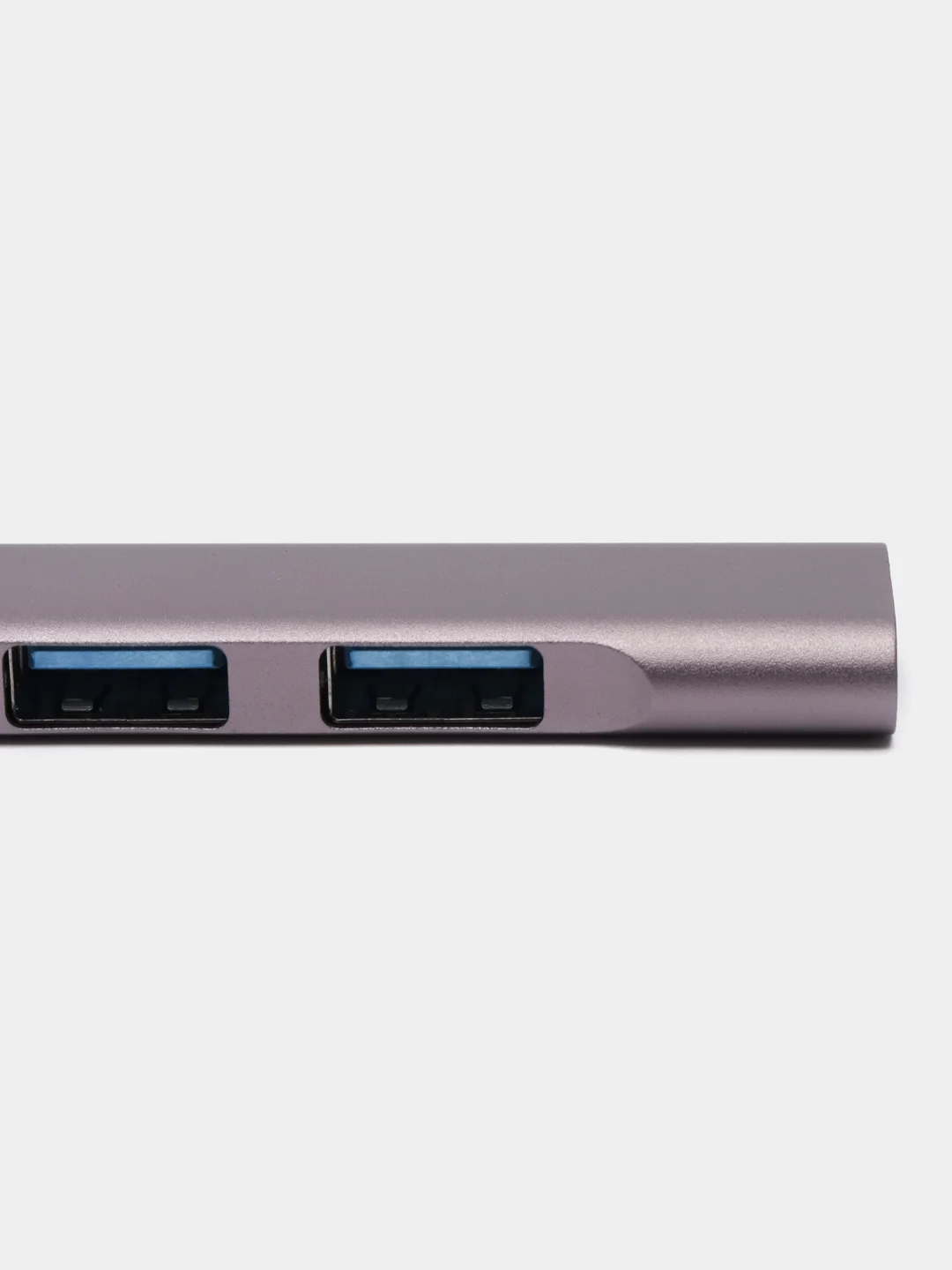 Серый type-c хаб, USB разветвитель, 4 порта