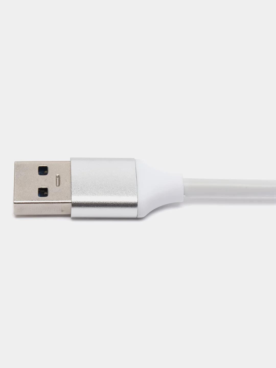 Белый usb-хаб, переходник HUB 3.0, USB разветвитель