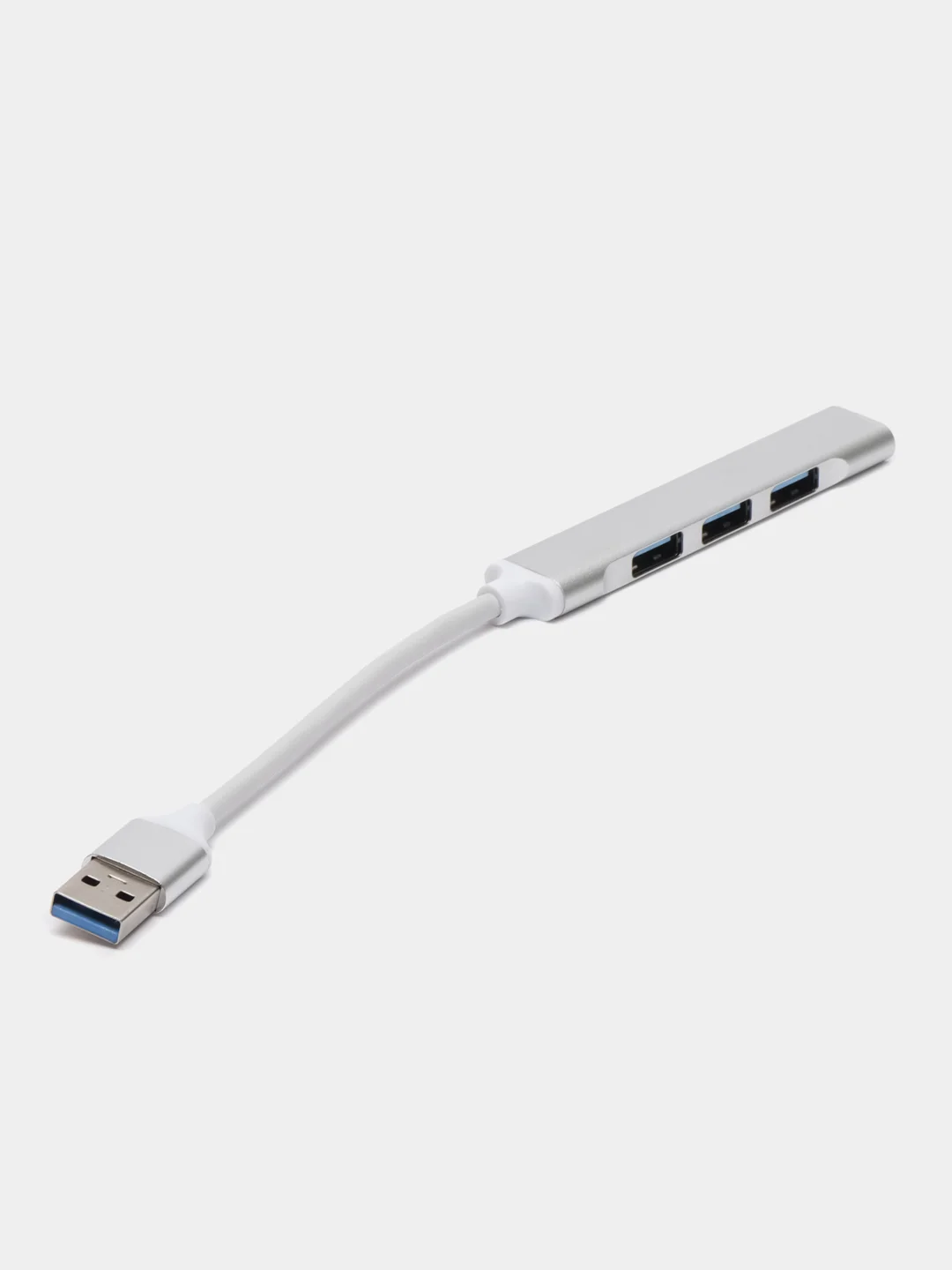Белый usb-хаб, переходник HUB 3.0, USB разветвитель