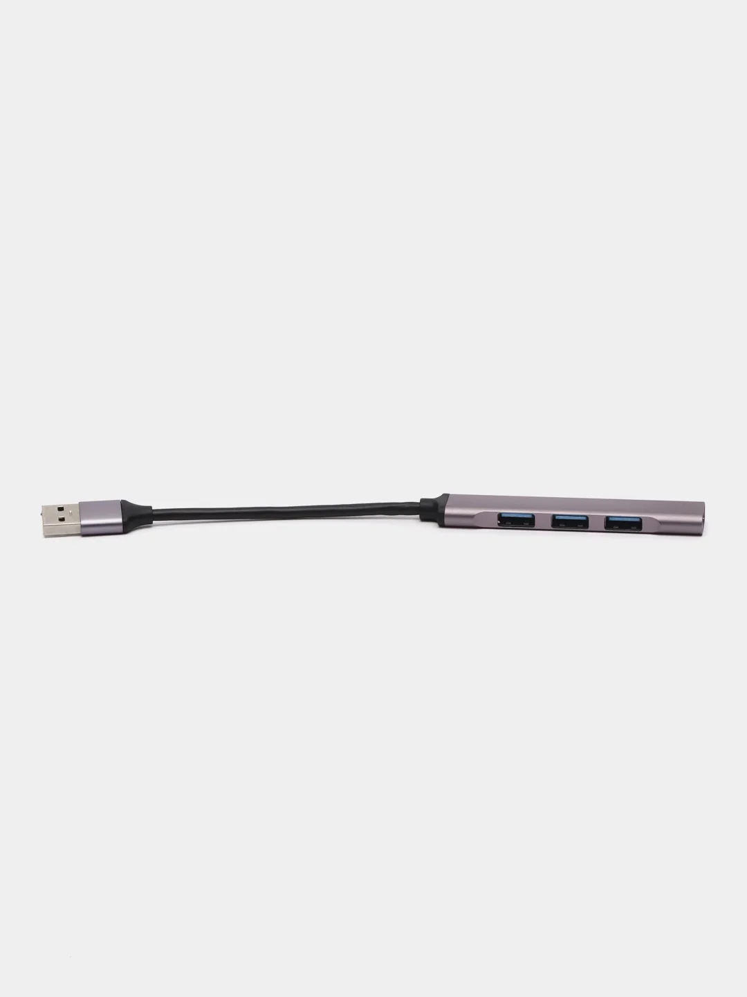 Серый металлик usb-хаб, переходник HUB 3.0, USB разветвитель
