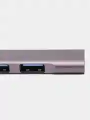 Серый металлик usb-хаб, переходник HUB 3.0, USB разветвитель