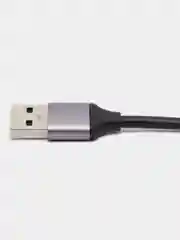 Серый металлик usb-хаб, переходник HUB 3.0, USB разветвитель