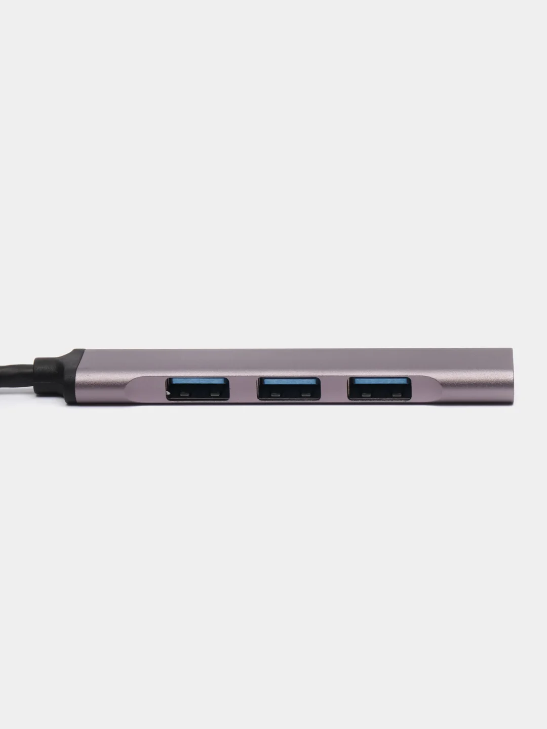 Серый металлик usb-хаб, переходник HUB 3.0, USB разветвитель
