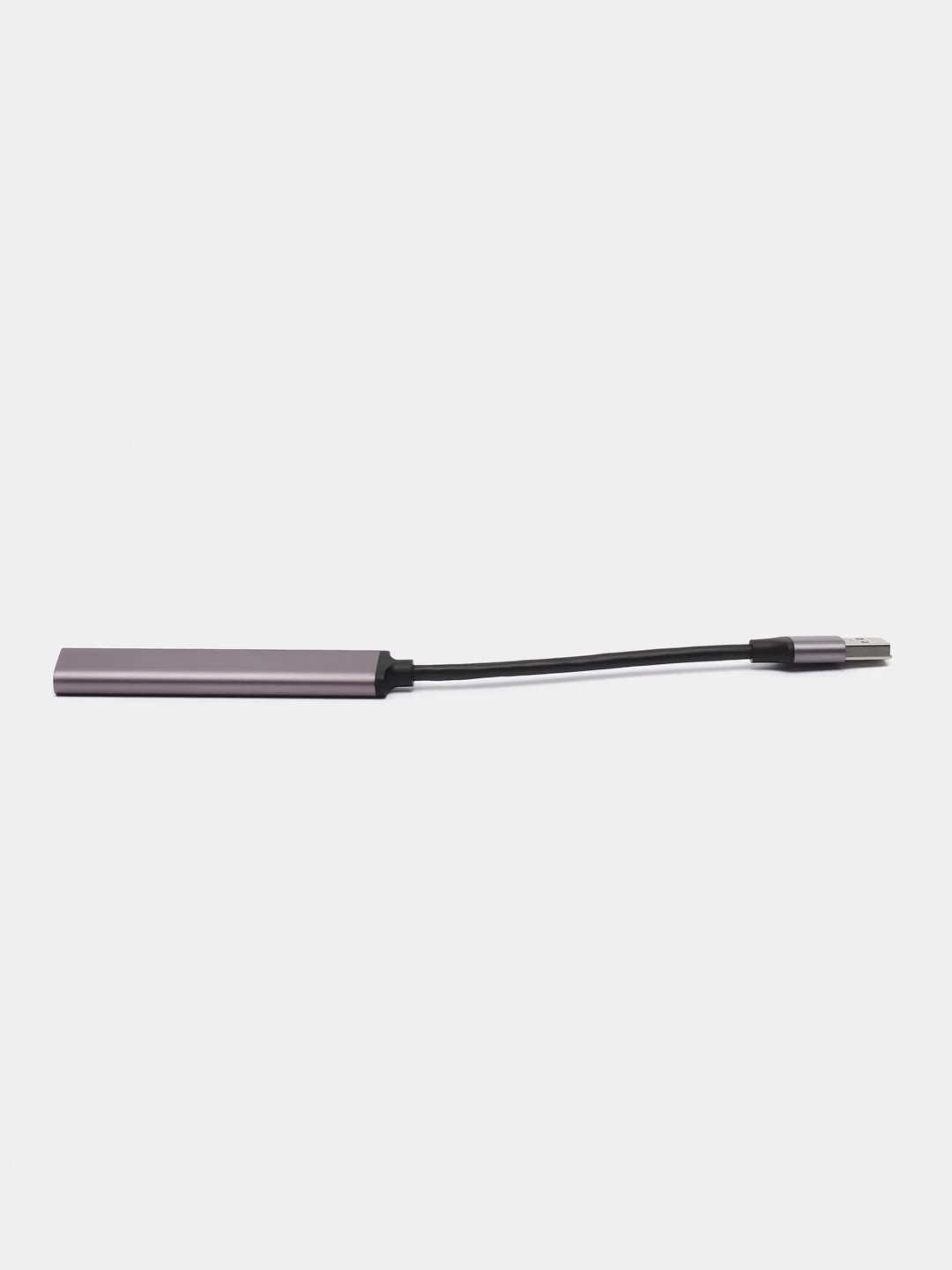 Серый металлик usb-хаб, переходник HUB 3.0, USB разветвитель