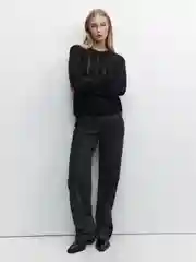 Черный брюки джинсовые женские Befree текстиль