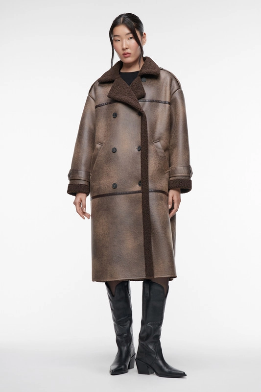 Дубленка женская Befree oversize