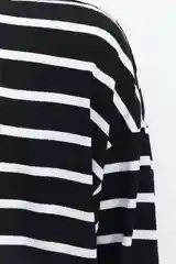Белый лонгслив мужской Befree oversize с принтом в полоску