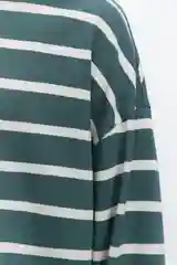Белый лонгслив мужской Befree oversize с принтом в полоску