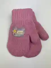 Варежки детские, двойные, шерсть, 13 р, 3-4 года