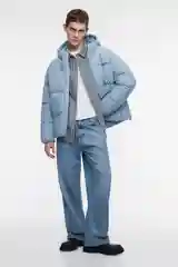Голубой куртка мужская Befree oversize