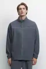 Угольный худи мужской Befree oversize