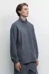Угольный худи мужской Befree oversize