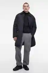 Черный куртка мужская Befree удлиненная oversize