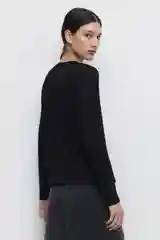 Серый меланж лонгслив женский Befree oversize хлопковый с вареным эффектом и принтом
