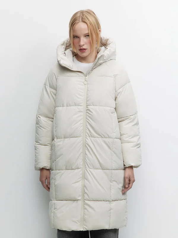 Бежевый меланж куртка женская Befree oversize
